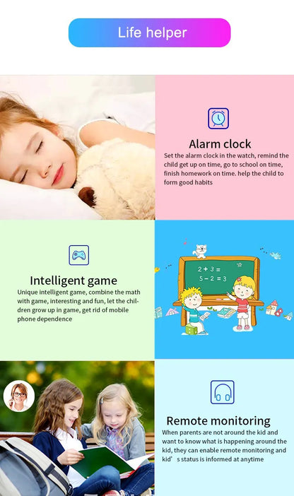 Kids Smart Watch with GPS Tracker & Waterproof Design