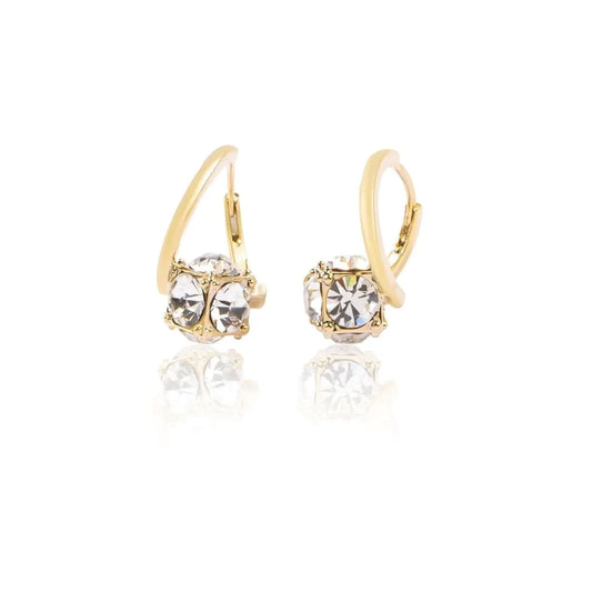 Lymphvity Earrings for Women Lymphatic Germanium Earrings Histone Lymphvity Acupuncture Earrings Lymphatic Drainage Earrings Cubic Zirconia Lymph Earrings for Women Jewelry (Gold)